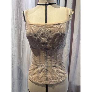 On Gossamer Vintage Lace Corset Cami NWOT M